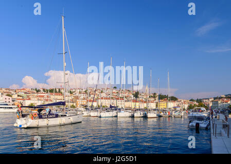 Mali Losinj, Croatia - Spetember 14, 2016: City and harbor Mali Losinj, island of Losinj, Croatia is famous for its mild Mediterranean climate Stock Photo