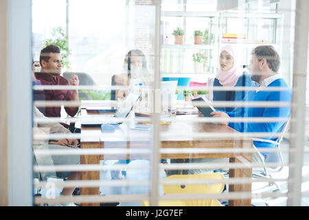 Top view of making new business strategy Stock Photo