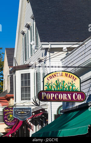 Downtown business center of Boothbay Harbor Maine in the United States  Stock Photo - Alamy