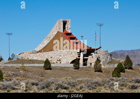 USA, Nevada, Nixon, Pyramid Lake Paiute Tribe Reservation, Pyramid Lake Museum and Visitor Center Stock Photo