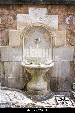 Old fountain in Rome, Italy Stock Photo