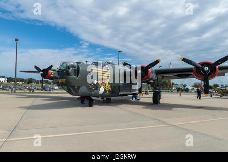 USA, Florida, Leesburg, WW II military airplanes (Large format sizes available) Stock Photo