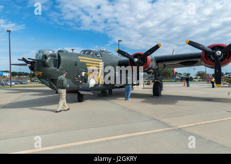 USA, Florida, Leesburg, WW II military airplanes (Large format sizes available) Stock Photo