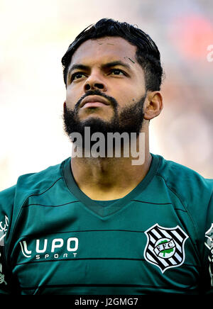 Brazilian Football League Serie A /  ( Figueirense Futebol Clube ) -  Thiago Rodrigues De Oliveira Nogueira ' Thiago Rodrigues ' Stock Photo