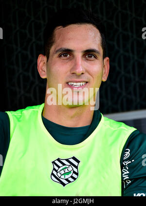 Brazilian Football League Serie A /  ( Figueirense Futebol Clube ) -  Roberto Junior Fernandez Torres ' Gatito Fernandez ' Stock Photo