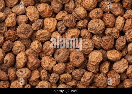 Unshelled chufa nuts full frame Stock Photo