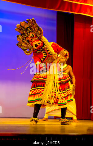 Sri Lankan traditional dance performance show Stock Photo