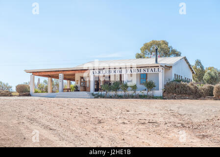 BARRYDALE, SOUTH AFRICA - MARCH 25, 2017: A farm stall on the scenic Route 62 between Barrydale and Montagu in the Western Cape Province Stock Photo