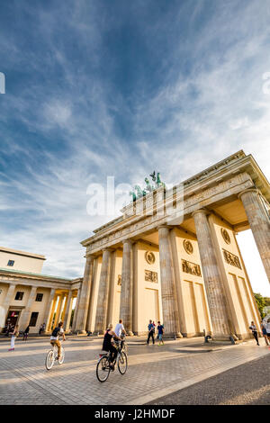 Brandenburg Gate, Pariser Platz, Berlin-Mitte, Berlin, Germany Stock Photo