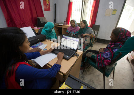 Ponabalia Union Information and Service Centre (UISC) equipped with computer, laptop, printer, multimedia projector, digital camera, webcam and solar  Stock Photo