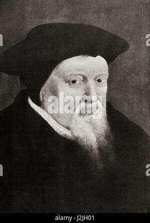 Huldrych Zwingli or Ulrich Zwingli, 1484 – 1531.  A  leader of the Protestant Reformation in Switzerland.  From Hutchinson's History of the Nations, published 1915. Stock Photo