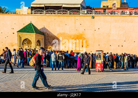 Place El Hedhim is a main and biggest square in Meknes, Morocco, North Africa Stock Photo