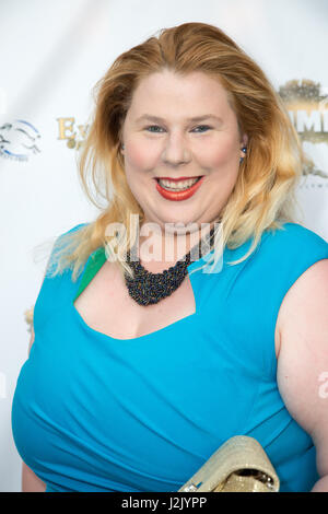 Los Angeles, California, USA. 27th April, 2017. Producer Kristin West arrives at the 'Envision a World' Fundraiser for St. Martin's Animal Foundation held at PUMP Restaurant in West Hollywood, California, on April 27, 2017. Credit: Sheri Determan/Alamy Live News Stock Photo
