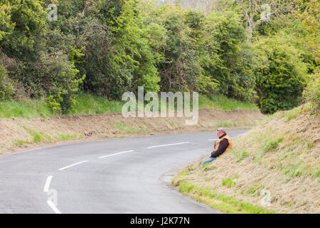 Belfast, Northern Ireland, UK, 29th April 2017. Craigantlet Hill Climb, organised by The Ulster Automobile Club is held in the hills above Belfast. Credit J Orr/Alamy Live News Stock Photo