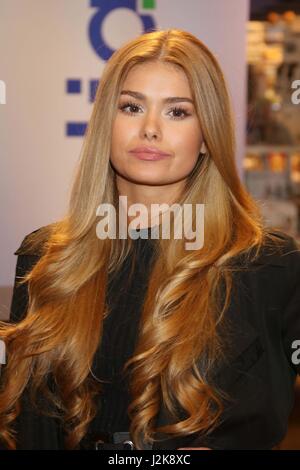 Pamela Reif during her autograph session at Europapassage in Hamburg