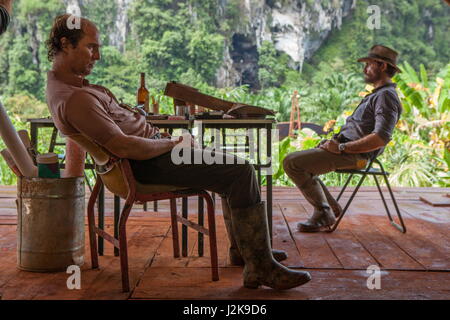 RELEASE DATE: January 27, 2017 TITLE: Gold STUDIO: Black Bear Pictures DIRECTOR: Stephen Gaghan PLOT: An unlikely pair venture to the Indonesian jungle in search of gold STARRING: MATTHEW MCCONAUGHEY as Kenny Wells, EDGAR RAMIREZ as Michael Acosta. (Credit Image: © Black Bear Pictures/Entertainment Pictures) Stock Photo