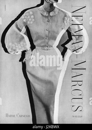 1956 DALLAS TX, Neiman-Marcus, fashion leader, postcard jj140