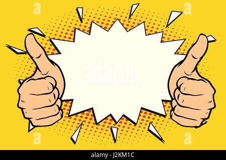 thumb up like Stock Vector