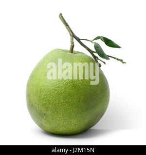 pomelo tropical fruit isolated on white background Stock Photo