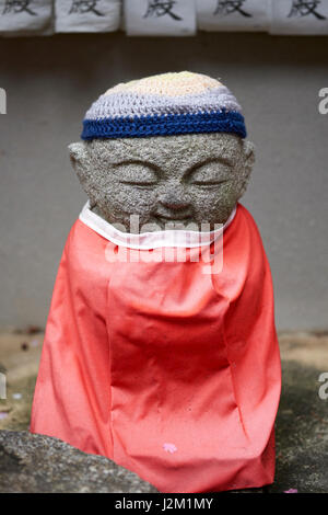 JIZO STATUE, JIZO BOSATSU, JIZO BODHISATTVA, JAPAN, KYOTO, ASIA Stock Photo