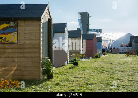 Laverstoke Park Farm, Overton, Basingstoke, Hampshire, United Kingdom. 26 August 2016. Shed Club at Radio 2 breakfast show DJ, Chris Evans' Car Fest South 2016 - Car, Food, Family and Music Festival for BBC Children in Need. © Will Bailey / Alamy Stock Photo
