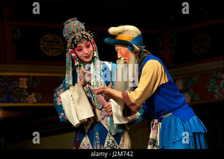 China, Beijing, Xuanwu District, Huguang Guild Hall, traditional Beijing Opera Stock Photo