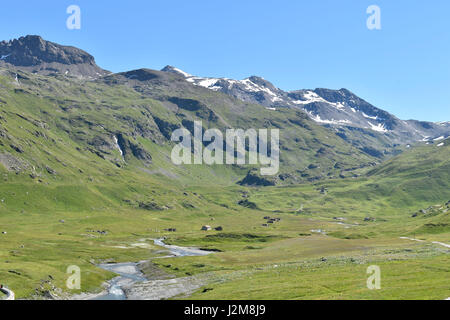 France, Savoie, Sainte Foy Tarentaise, Haute Tarentaise, Le Clou hamlet (2226m) Stock Photo