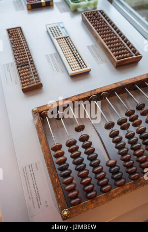 Germany, Nordrhein-Westfalen, Bonn, Arithmeum, museum of technology, science and art, interior, abacus Stock Photo