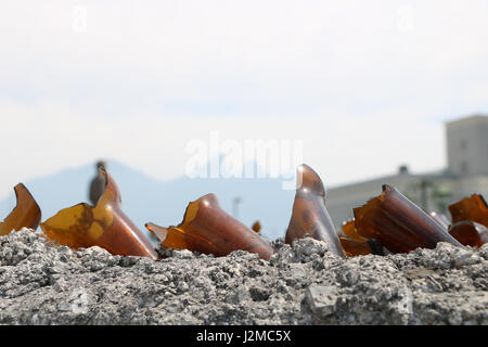 Iconic mountains in Monterrey Mexico Stock Photo