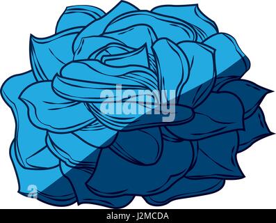 blue flower decoration free spirit bohemian Stock Vector
