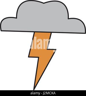 brainstorm cloud lighting creative ideas concept Stock Vector