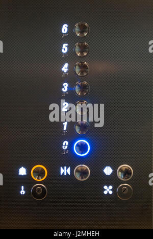 Lift buttons Stock Photo
