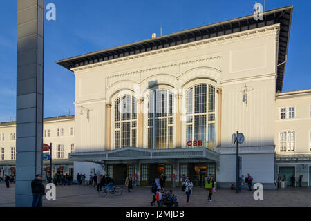 Salzburg Hauptbahnhof (main station) building, Salzburg, , Salzburg, Austria Stock Photo