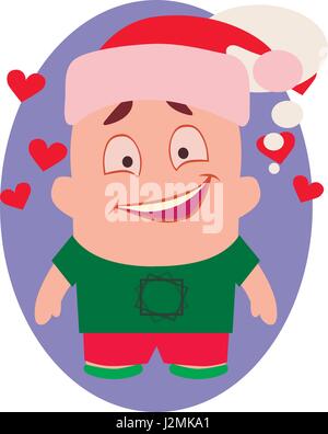 Smiling, Happy and Funny Avatar of Little Person Cartoon Character in Flat Vector Stock Vector