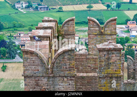 Castle of Castell'Arquato. Emilia-Romagna. Italy. Stock Photo