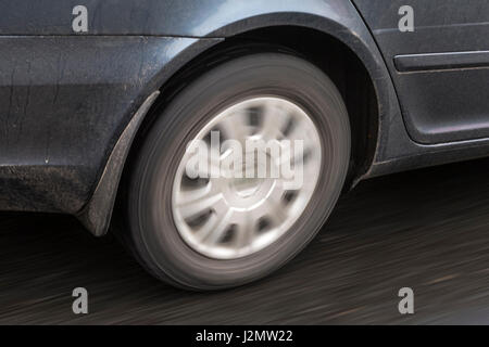 Car at high speed Stock Photo