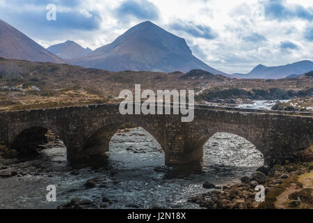 Old Victorian bridge on the Isle of Skye, Scotland Stock Photo