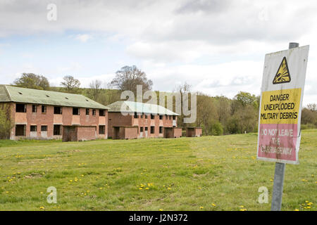 Imber Village, Salisbury Plain, Wiltshire, England Stock Photo