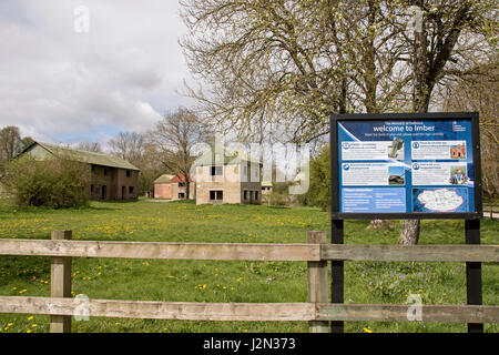 Imber Village, Salisbury Plain, Wiltshire, England Stock Photo