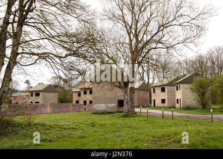 Imber Village, Salisbury Plain, Wiltshire, England Stock Photo