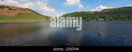 Spring view of Ladybower reservoir, Derwent Valley, Derbyshire, Peak District National Park, England, UK Stock Photo