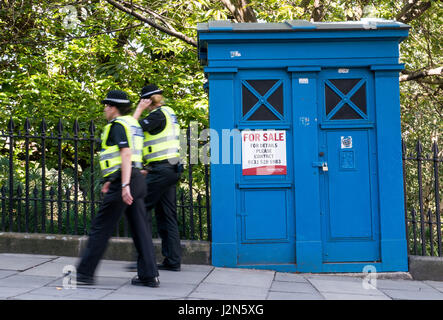 Market Street, Police Box Stock Photo