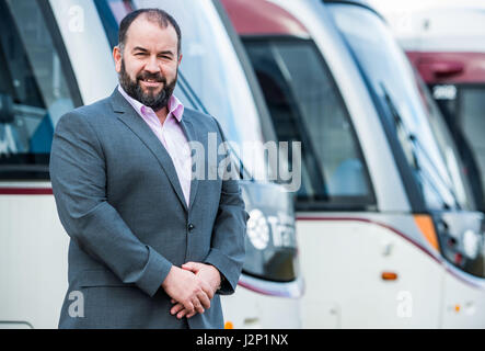 Lea Harrison General Manager at Edinburgh Trams Stock Photo