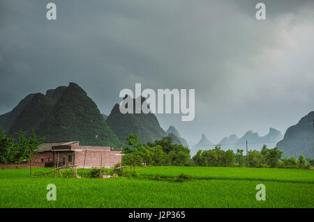 Beautiful countryside scenery in summer Stock Photo