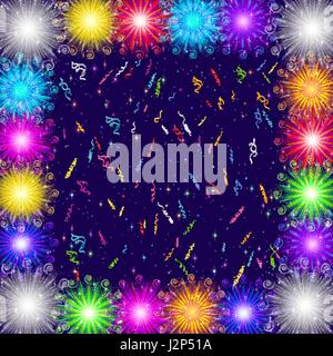 Firework, holiday background Stock Vector