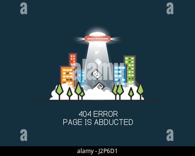 Ufo missing page Stock Vector