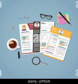 Workplace for recruitment Stock Vector