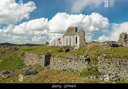 Old Quarry Ruins at Foggintor Quarry Dartmoor in Devon Stock Photo