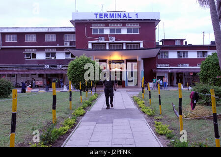 Exterior of terminal 1 building at the Julius nyerere airport in Dar es Salaam, the largest city of Tanzania in eastern Africa Stock Photo