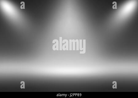 Product Showscase Spotlight Background, Mystic Foggy Infinite Dark Horizon Floor Stock Photo